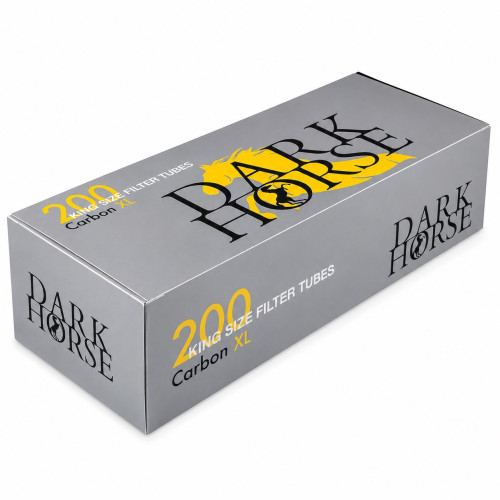 Гільзи для цигарок Dark Horse Extra Long Carbon 200 шт