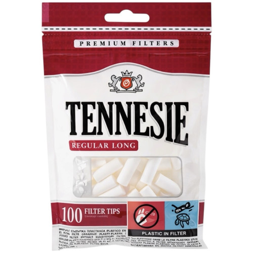 Фільтри для самокруток Tennesie Regular Long 100шт (8х20)