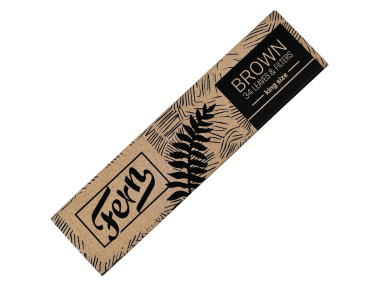 Папір для самокруток FERN KS BROWN UNBLEACHED WOOD PAPER + TIPS
