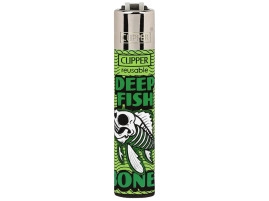 Зажигалка Clipper Skeleton Fish Series Green