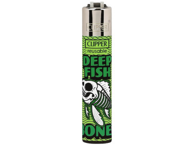 Запальничка Clipper Skeleton Fish Series Green
