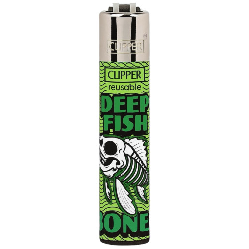 Запальничка Clipper Skeleton Fish Series Green