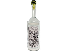 Водний бонг для куріння з скла «Samurai White»