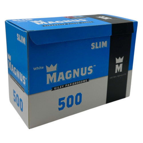 Гільзи для цигарок "Magnus Slim White"- 500 шт. (6.5мм)