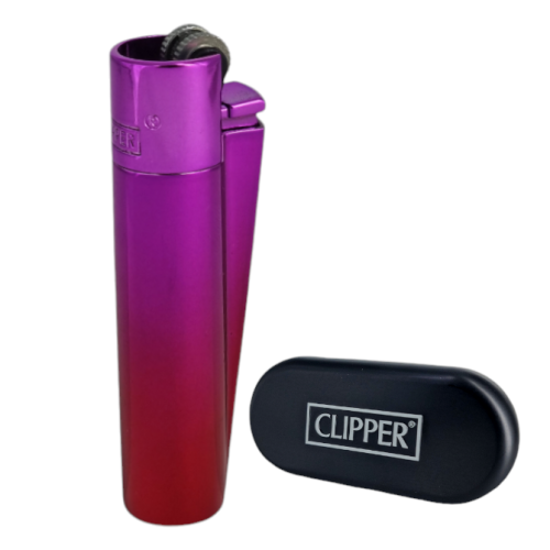 Запальничка Clipper метал Pink (глянец)