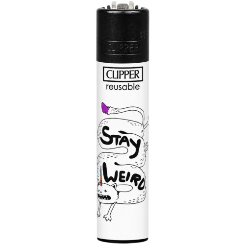 Зажигалка Clipper Classic Stay Weird #3