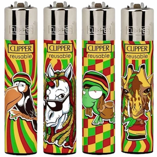 Запальничка Clipper mini "Rasta Animals