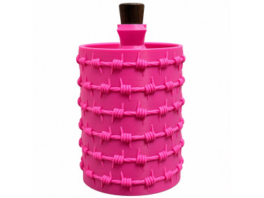 Акриловий водний для куріння з кришкою Pink