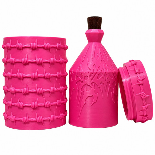 Акриловий водний для куріння з кришкою Pink