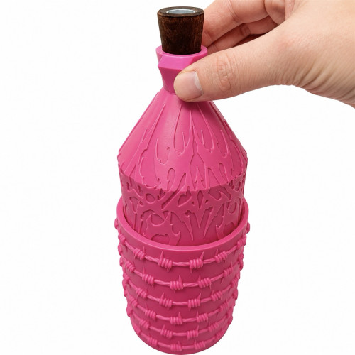 Акриловий водний для куріння з кришкою Pink
