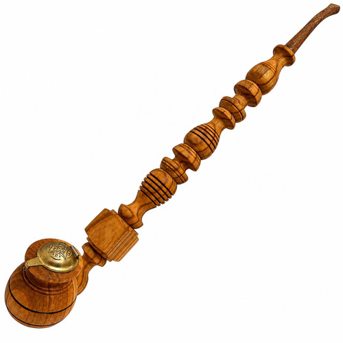 Люлька для куріння дерев'яна з кришкою 39 см