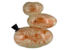 Бонг  з кераміки "Камні" Orange