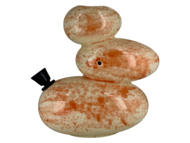 Бонг  з кераміки "Камні" Orange