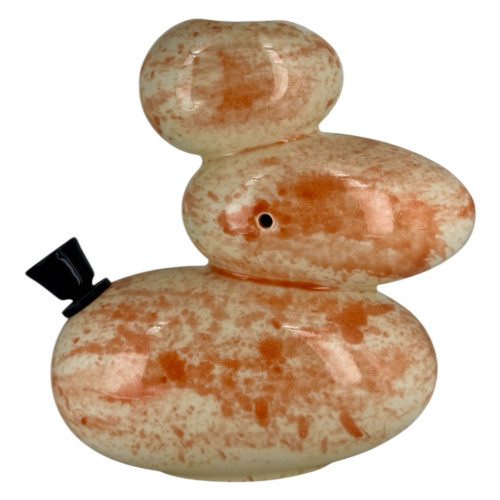Бонг  з кераміки "Камні" Orange