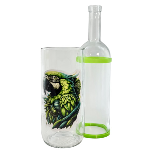 Бонг - Воднік для куріня з скла «Macaw Weed»