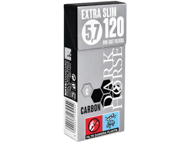 Фільтри для самокруток DARK HORSE PRECUT CARBON EXTRA SLIM 5,7х14 мм (120 шт)