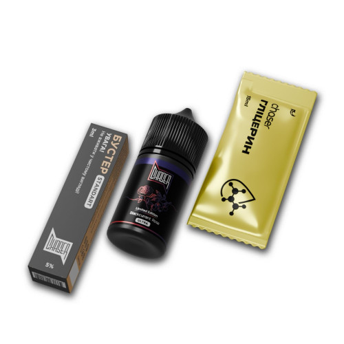 Набір для самозамісу Chaser Black Blackcurrant Rose 30 мл 50 мг зі смаком чорної смородини з трояндою