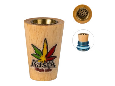 Напас для трави з дерева "Weed Rasta"