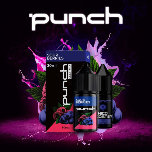 Набір для самозамішування Punch Sour Berries 30 мл 50 мг зі смаком малини та чорниці