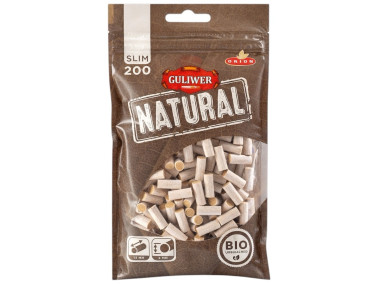 Фільтри для самокуток GULIWER SLIM BIO UNBLEACHED 6X15 мм (200 шт)
