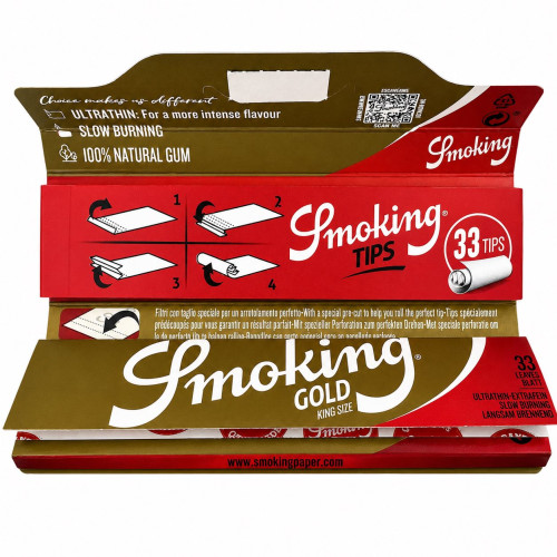 Папір для самокруток Smoking KS GOLD +TIPS