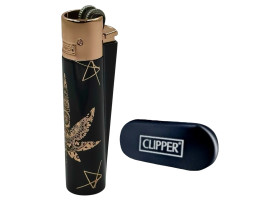 Зажигалка Clipper цвет Rasta Lux черно-бронзовый