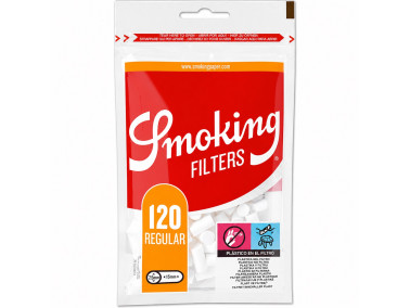 Фільтри для самокуток SMOKING REGULAR 7,5 х15 мм (120 шт)
