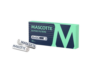 Фільтри для самокруток кокосові вугільні MASCOTTE ACTIVE 6x27 мм (10 шт.)
