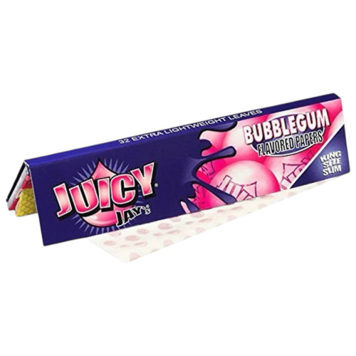 Папір для самокруток JUICY JAY’S BUBBLEGUM KING SIZE SLIM зі смаком жуйки