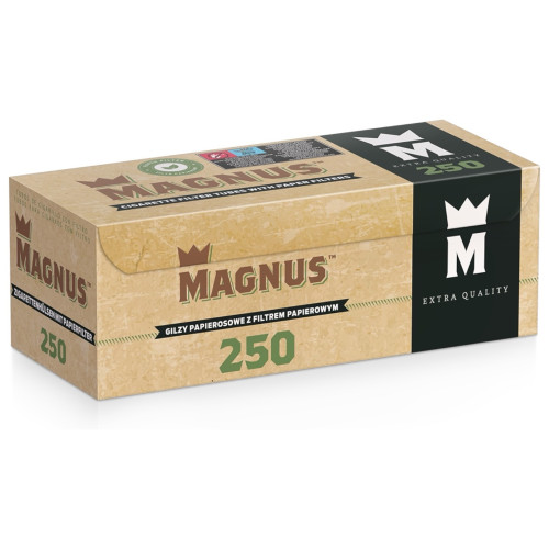 Гільзи для набиття сигарет Magnus peper BIO 250 шт. (паперовий фільтр)