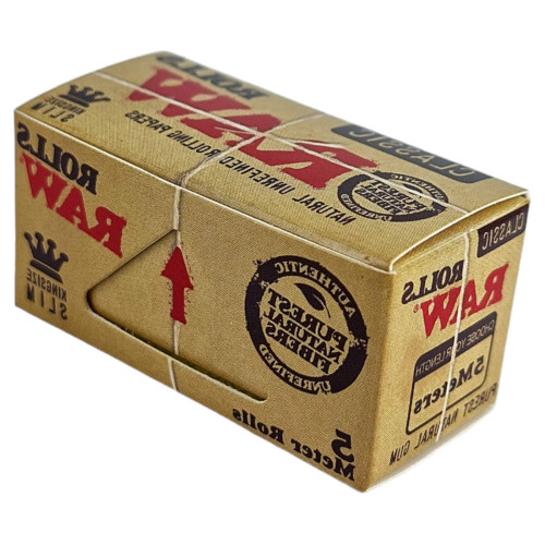 Папір для самокруток у рулоні RAW Rolls Classic Slim  5 метрів