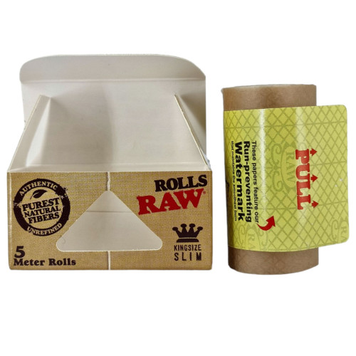 Папір для самокруток у рулоні RAW Rolls Classic Slim  5 метрів