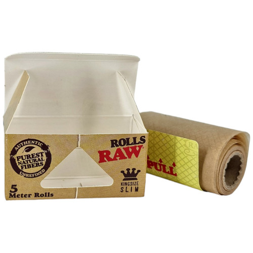 Папір для самокруток у рулоні RAW Rolls Classic Slim  5 метрів