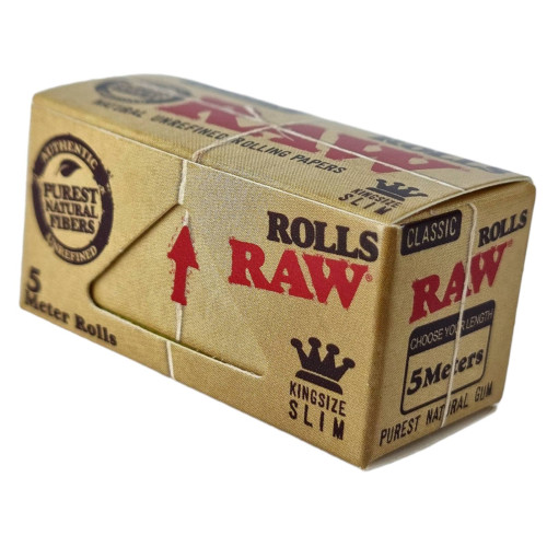 Папір для самокруток у рулоні RAW Rolls Classic Slim  5 метрів