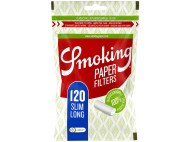 Фільтри для самокуток SMOKING PAPER SLIM LONG 6х22 мм (120 шт)