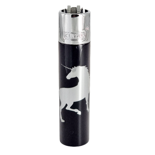 Запальничка Clipper метал Unicorn Silver