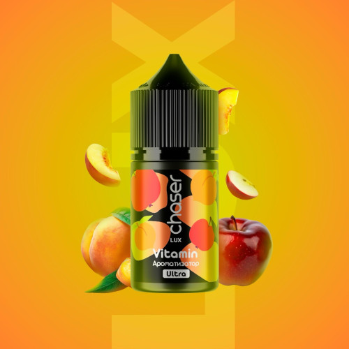 Набір для самозамісу Chaser Lux Vitamin 50 мг 30 мл зі смаком персика і яблука