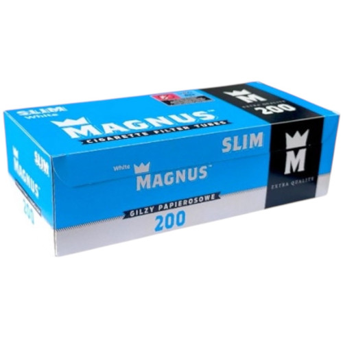 Гільзи для цигарок "Magnus Slim White"- 200 шт. (6.5мм)