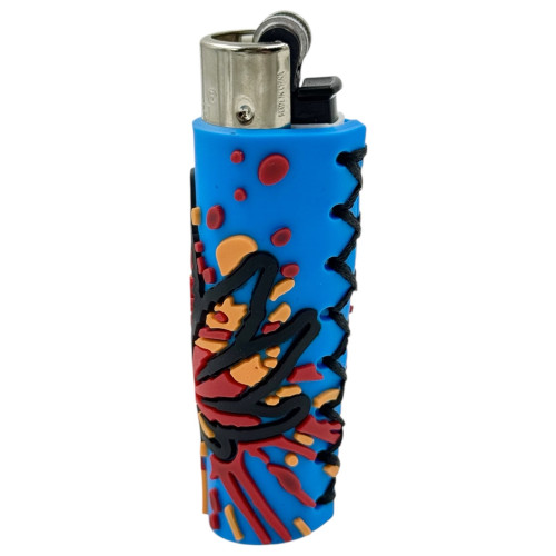 Запальничка Clipper в силіконовому чохлі Rasta Leaf Silicone Cover #1