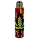 Запальничка Clipper в силіконовому чохлі Rasta Leaf Silicone Cover #3