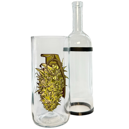 Водний з скла «Weed Green Grenade»