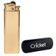 Запальничка Cricket Deluxe метал турбо (глянец) GOLD