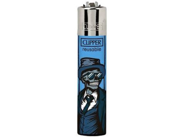 Запальничка Clipper mini "Stylish Skulls" #2