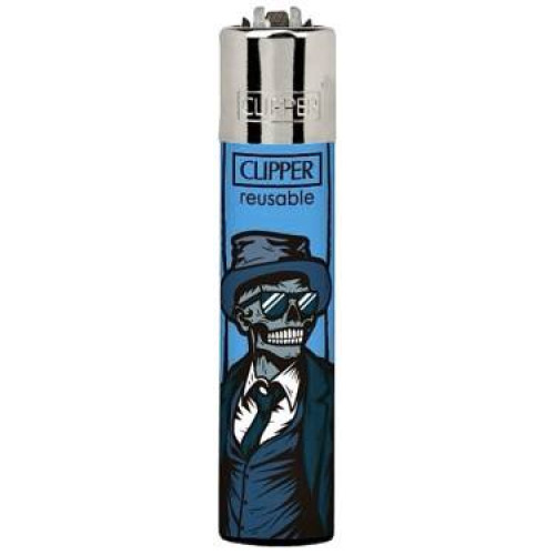 Зажигалка Clipper mini "Stylish Skulls" #2