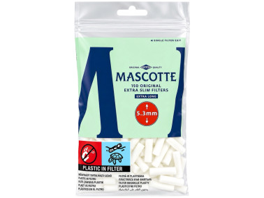 Фільтри для самокруток MASCOTTE EXTRA SLIM LONG ORIGINAL 5,3х19 мм (150 шт)