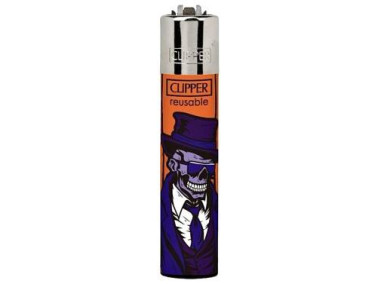 Запальничка Clipper mini "Stylish Skulls" #4