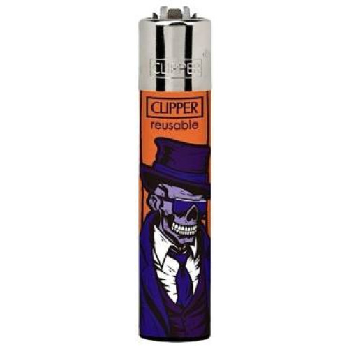 Запальничка Clipper mini "Stylish Skulls" #4