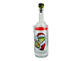 Бонг - Воднік для куріня з скла «Grinch Weed» Новорічний