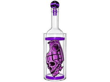 Водний бонг для куріння «Skull Grenade»