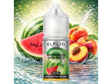 Набір для самозамісу Elf Liq Watermelon Sour Peach 30 мл 50 мг зі смаком кавуна та кислого персика